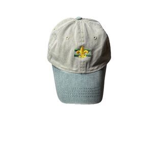 Cobra Fleur de Lis Northeast Georgia Embroidered Grey Green Washed  Cap Hat